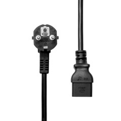 "ProXtend Power Cord Schuko Angled to C13 3m - High-Quality Durable Power Solution | PC-FAC19-003"